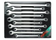10pc XL Combination Spanner Set Tray 10-19mm