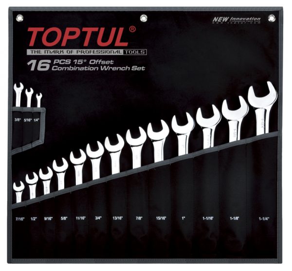 Standard Comb. Spanner Set 1/4" - 1.1/4" 16Pc