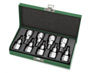 9pce 1/2"dr Star bit socket set T20 - T60