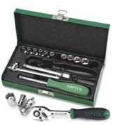 1/4"Dr Socket set 17Pc (metric)