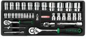 1/4" & 1/2"Dr Socket Tray 34Pc