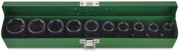 1/2"Dr Impact socket set 10Pc 10-24mm