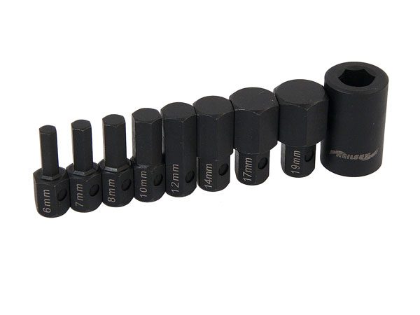 Hex Bit Set - 9pc 1/2in.Dr